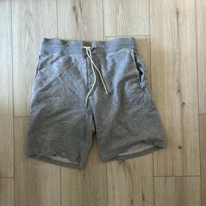 rag and bones men's grey drawstring shorts